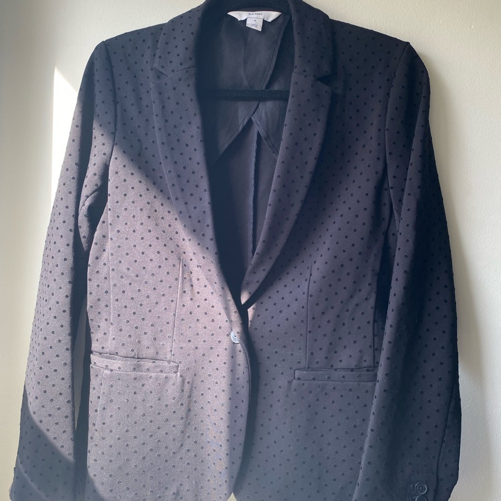 Old Navy Pixie Slim Fit Polka Dot Blazer